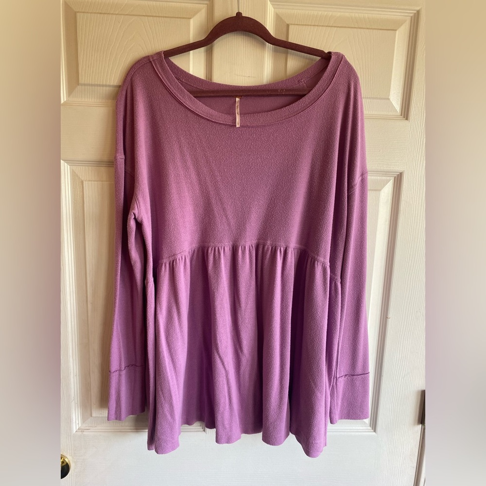 Free People Forever Your Girl Purple Top Size L